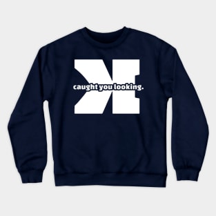 Baseball Backwards K Strikeout Score Keeper Funny Crewneck Sweatshirt